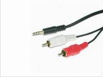 Audio cable, RCA cable, VCD player cable, AV player cable, E-08-001
